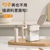 Spoon Material Separation Seasoning Jar Kitchen Household Seasoning Storage Box Set Sealed Moisture-proof Glass Transparent Salt Jar