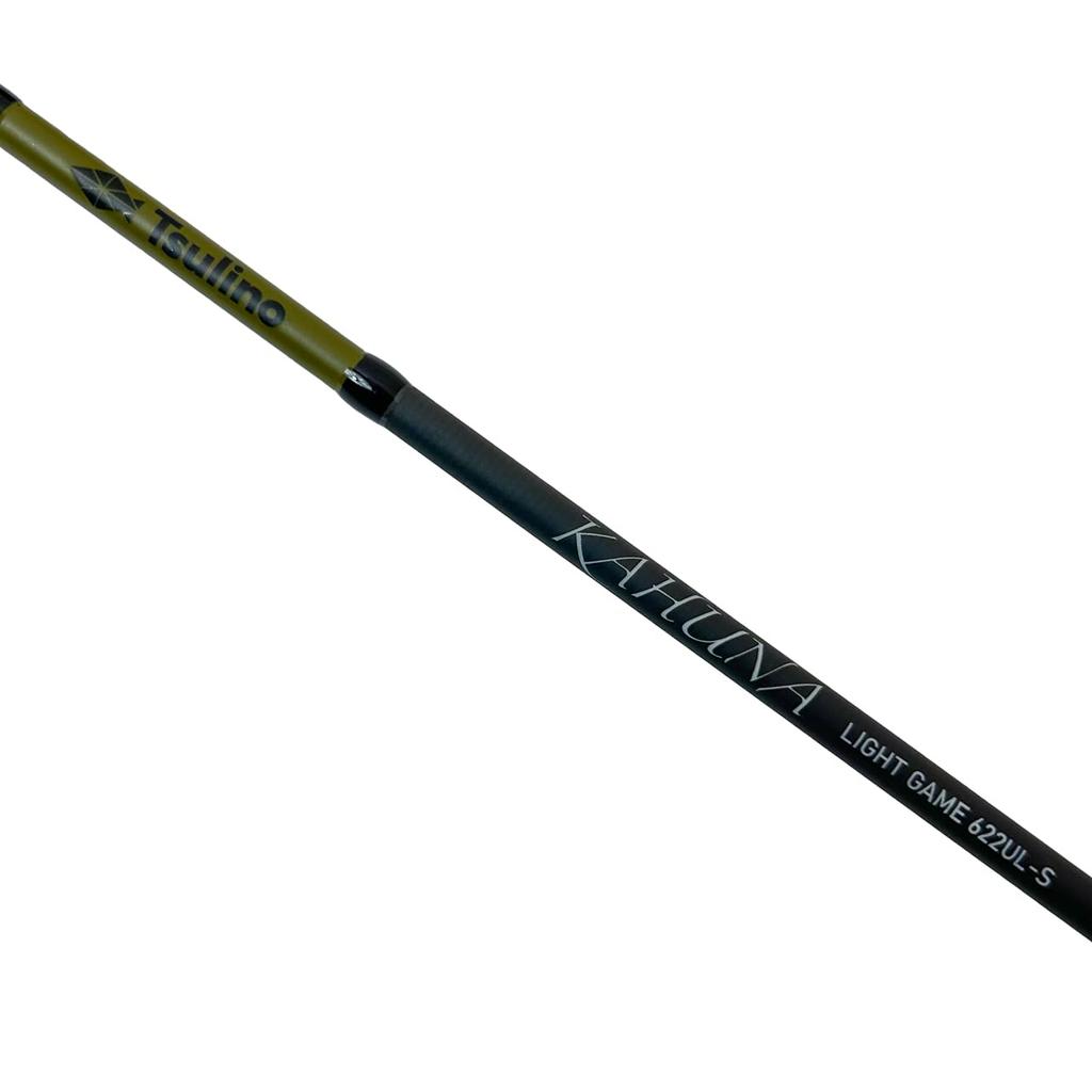 Tsulino KAHUNA LIGHT GAME 622UL-S [Canna da Pesca a Spinning Leggera per Acqua Salata/Canna da Ajing/Canna da Mebaring] (622UL-S [EAGLE DRIVER])