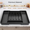 ukeetap Extra Large Expandable Silverware Organizer, BPA-Free Food-Safe Cutlery Flatware Organizer, Kitchen Utensil Drawer Organizer, Adjustable