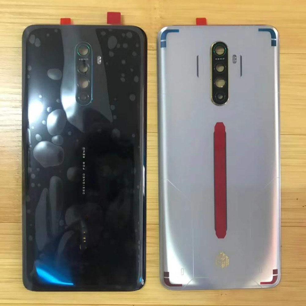 Back Glass For Oppo Reno Ace Back Battery Cover Glass Door Rear Housing For Reno Ace PCLM10 Back Cover Replacement
