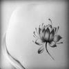 10 Pcs Tatoo Black Waterproof Lotus Flower Tattoo Stickers Floral Temporary Body Art Temporary Tattoo.