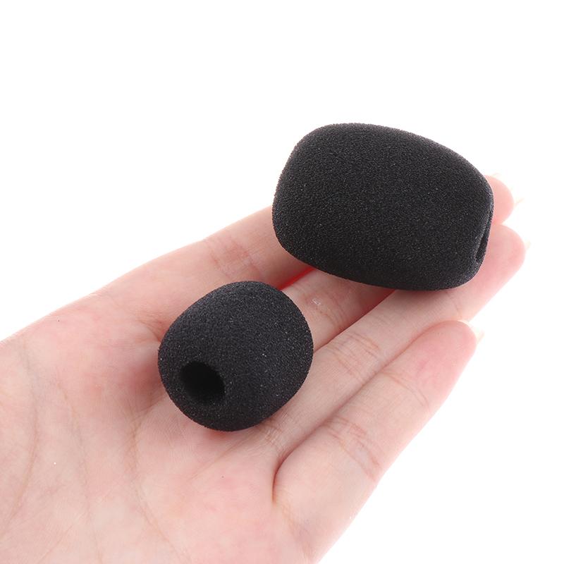 5 Stück Schaumstoff-Ohrhörer-Mikrofonabdeckung Mikrofon-Windschutz Kopfhörer-Schwamm Schwarz Mikrofon-Spezialset Headset-Ersatz