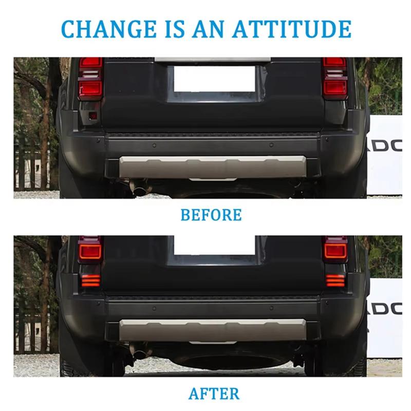 LED Rear Bumper Light For Toyota Land Cruiser 250 Prado LC250 2024 2025 Car Accessories Black