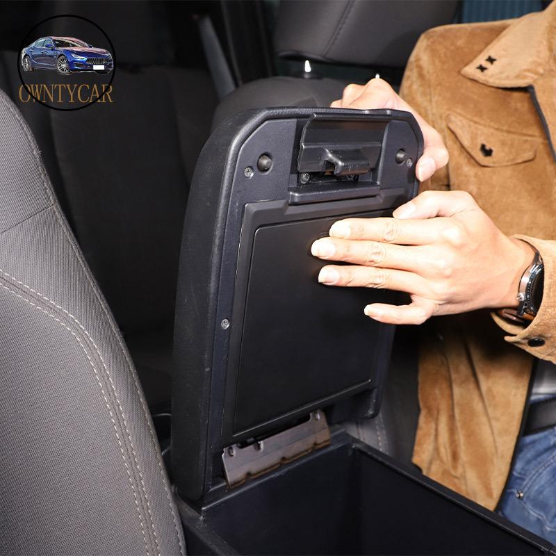 For Toyota Tacoma 2016- ABS Matte black Central Control Armrest Box Hidden Storage Box Privacy Storage Box Car Accessories