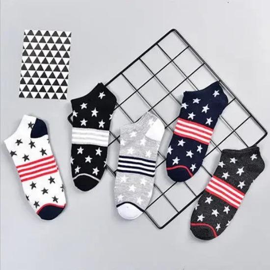 5 Pairs 10 Pairs Cotton Letters Comfortable Breathable Men Ankle Sock Summer Hip Hop Harajuku Hipster Socks Men Funny Sock