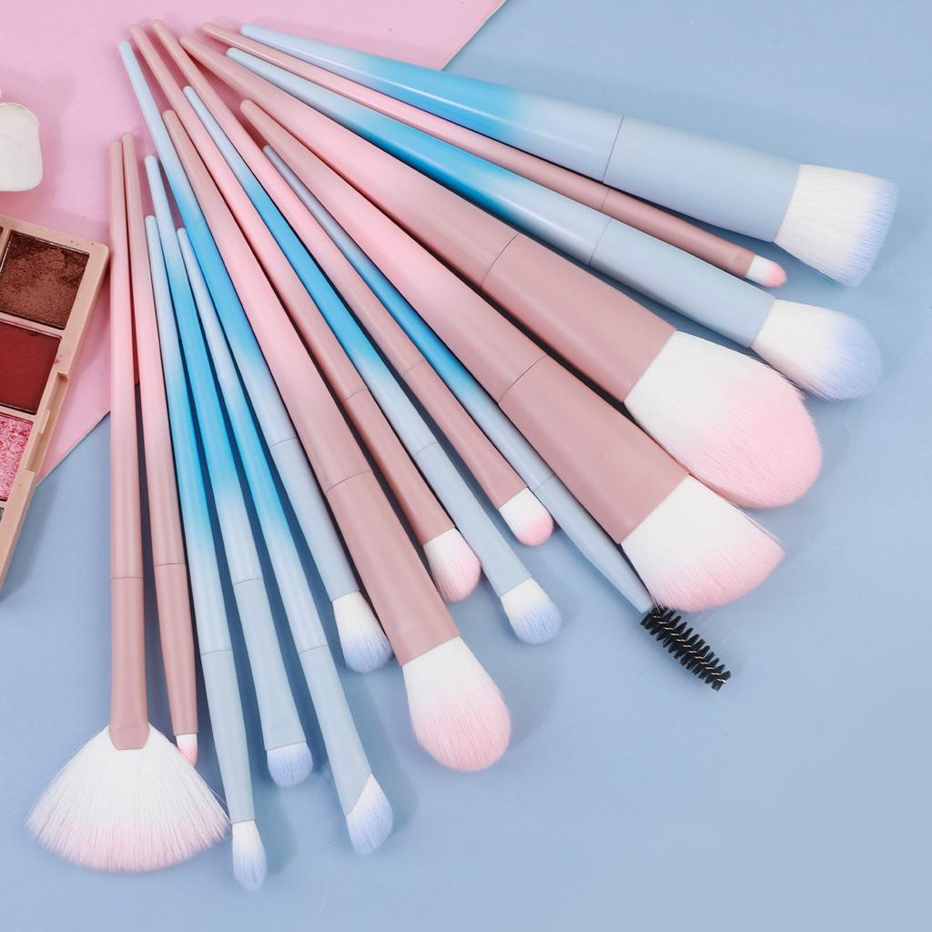 16 Color Makeup Brush Set Portable and Cute Loose Powder Brush Eyeshadow Brush Multifunctional Soft Beauty Tool