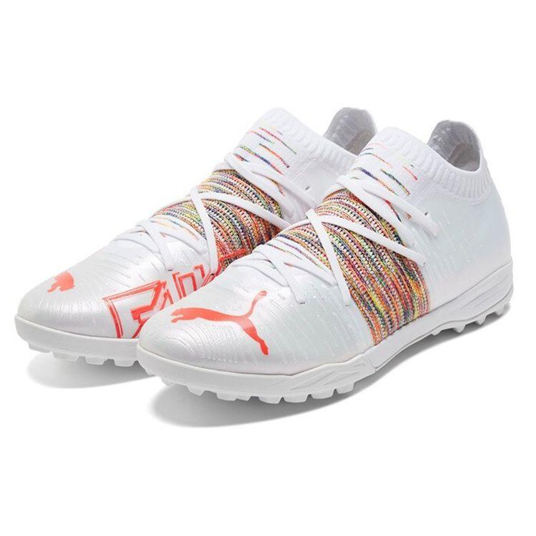 Puma Future Z 1.1 Pro Cage Round Head Logo AG (Rubber Short Studs) Artificial Turf Composite Material Soccer Shoes Men Soccer Shoes White 106381-03