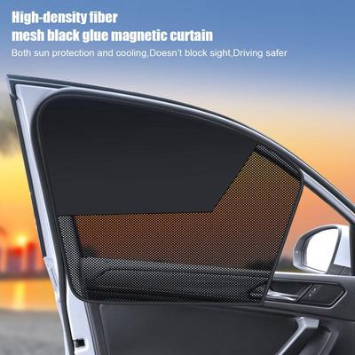 וילונות הצללה מגנטיים לרכב הגנה בקיץ הצללה לחלון צד בידוד חום מגן שמש לרכב אביזרי רכב