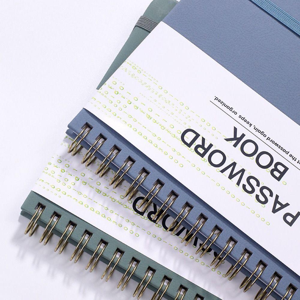 112 Pages Note Book with Letter Tags Password Recording Coil Book Fashion Codebook