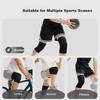 JEEP Knee Pads for Sports, Unisex Basketball Impact Protection, Running Fitness Breathable Knee Sleeves, Horizontal Machine Knee Pads, Black, Size M