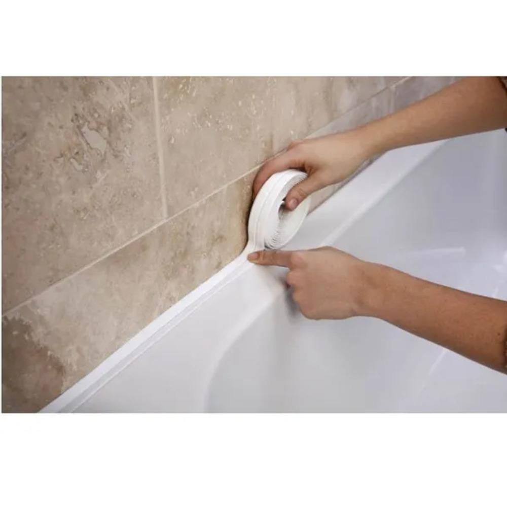 1 Stück 3,2 m x 3,8 cm Küchen-Badezimmer-Spülbecken-Dichtungsstreifenband Wasserdicht Langlebig Selbstklebendes Streifenband