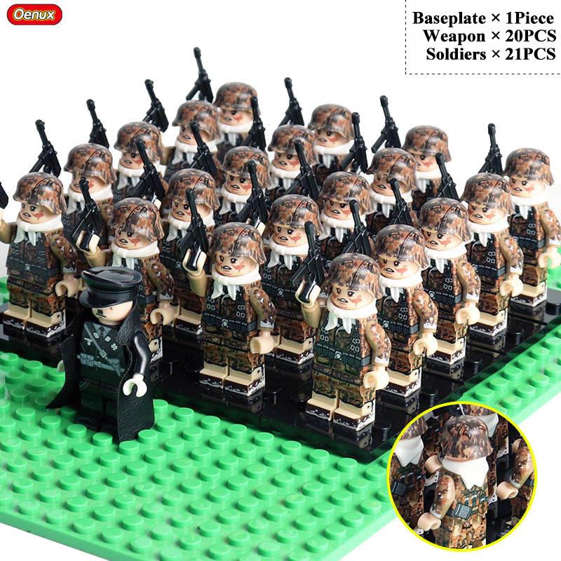 Nouvelles Mini Figurines de Soldats de l'Armée Russe Soviétique de la Seconde Guerre Mondiale Bloc de Construction Militaire Mini Le Bataille de Koursk Brique Bloc Militaire Jouet MOC