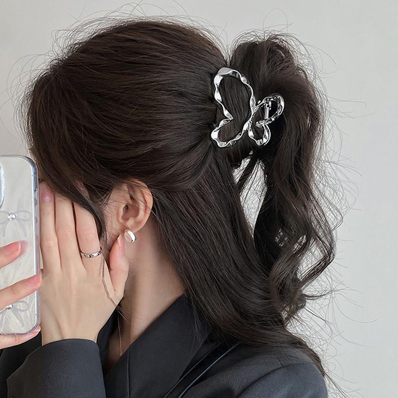 

Необычная металлическая заколка-бабочка для волос, полая, зажимы-крабы, заколка-шпилька, зажимы-акулы, женский головной убор, аксессуары для волос, подарок onesize