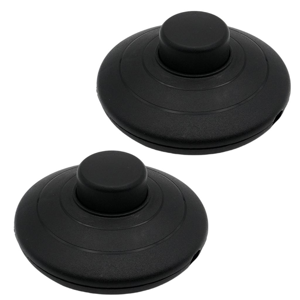2Pcs Round Foot Reset Button Online Switches Step On Button Control Floor Footswitch Foot Pedal Push Switches Enduring