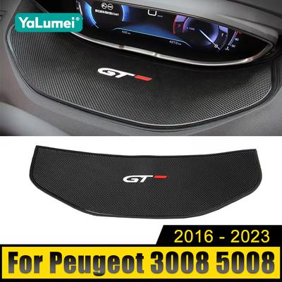 Für Peugeot 3008 5008 GT 2016 2017 2018 2019 2020 2021 2022 2023 Hybrid Auto Armaturenbrett Anti-Rutsch-Gummi-Abdeckung Pad Matte Zubehör