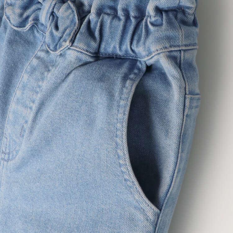 [Children's Clothing] Moujonjon (Moojeongjeong) Waist Frill Denim Tapered Pants 90cm-140cm M61000