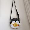 Weird Personality Penguin Single-shoulder Bag, Cartoonish Girl Handbag, School-themed Cute Girl Casual Bag