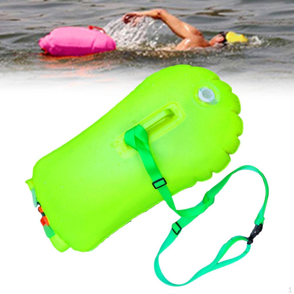 Swim Buoy Float Inflatable PVC Highly Visible for Snorkelers Surfers Boaters