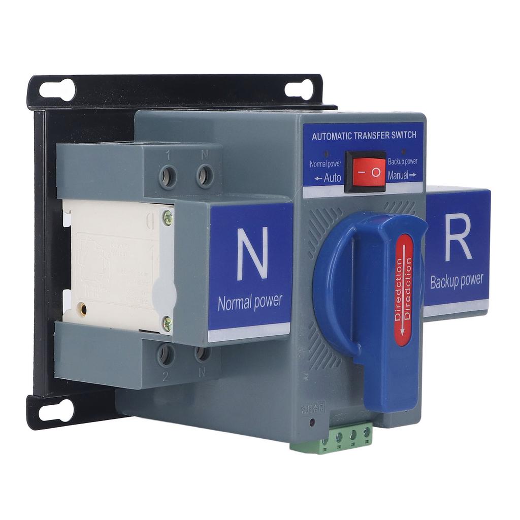 Double Power Automatic Transfer Switch 2P CB Type Mini Changeover AC230V for Household PV 63A