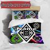 3pcs Duvet Cover Set (1*Duvet Cover + 2*Pillowcase, Without Core), Custom Name Borussia Monchengladbach Pattern Bedding Set, Home Bedroom Decor Gift