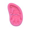 HX6F Shiny Glossy Santa Little Dwarf Silicone Epoxy Resin Mold DIY Keychain Pendant Jewelry for Christmas Day Gift