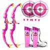 Set Arco e Frecce per Bambini Gioco di Tiro con Luce LED Arco Giocattolo Bersaglio Faretra Giocattoli Sportivi Indoor Outdoor per Bambini e Bambine Regali