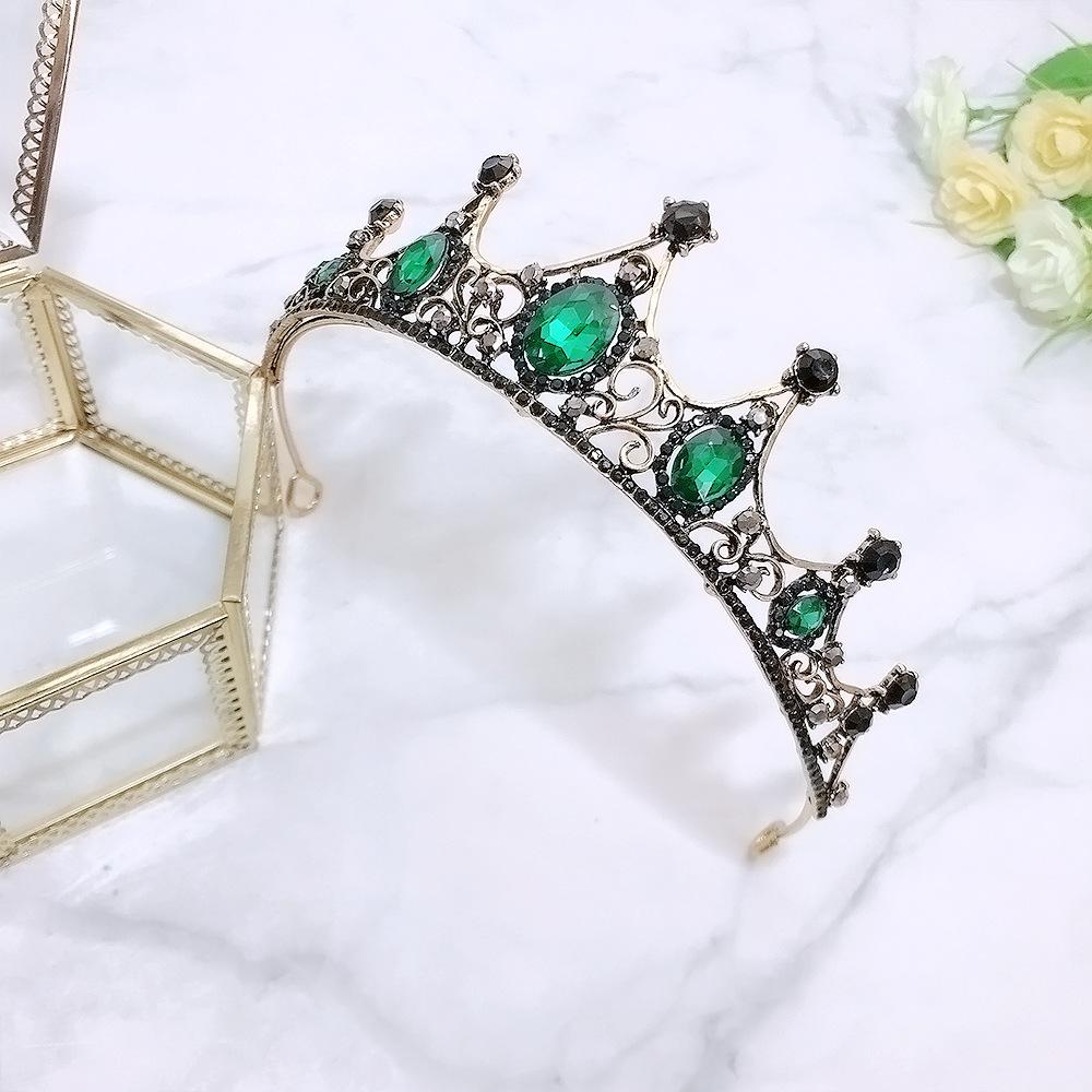 Retro Bridal Tiara  Exquisite Rhinestone Crown Bride Princess Crown Wedding Accessories Crown Hair Accessories