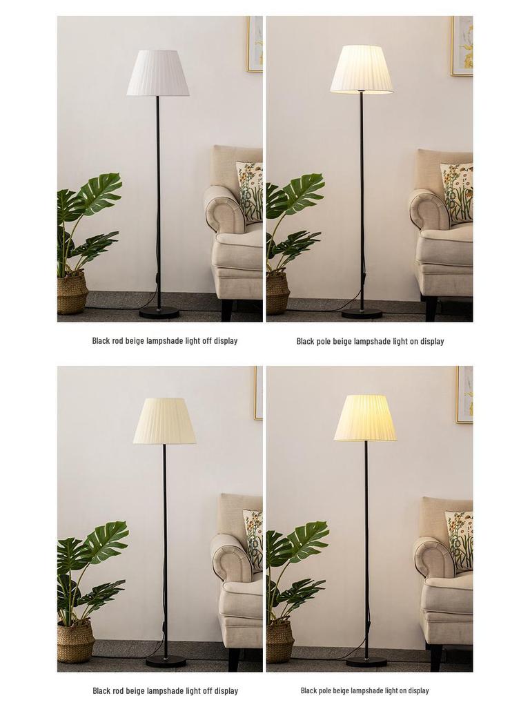Modern LED Floor Lamp with Remote - Warm Ambient Light for Living Room, Bedroom, Bedside, and Streaming Background.