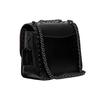 Coach Madison Shoulder Bag Signature Canvas Black Leather with Flower Turnlock Women's Crossbody Handbag Casual Daily Travel Shopping 4679-MWQV8