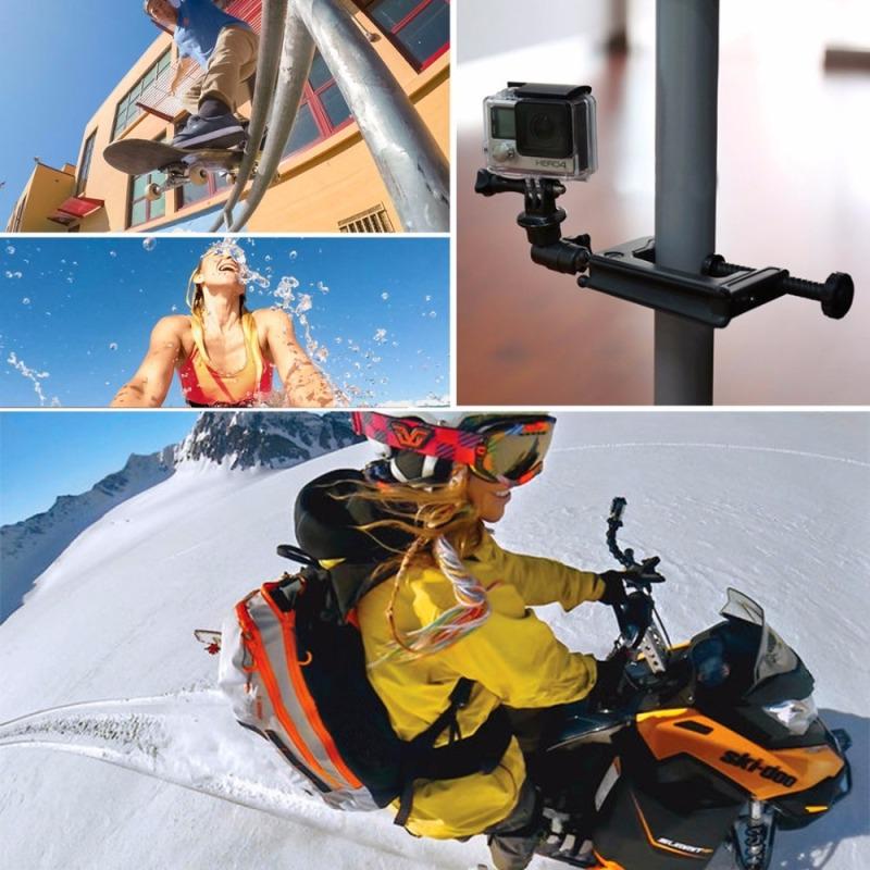 Hot! PULUZ CNC Aluminum Alloy Tripod Mount Base Tripod Adapter for GoPro HERO 5 4 3+ 3 2 1 SJ4000 for