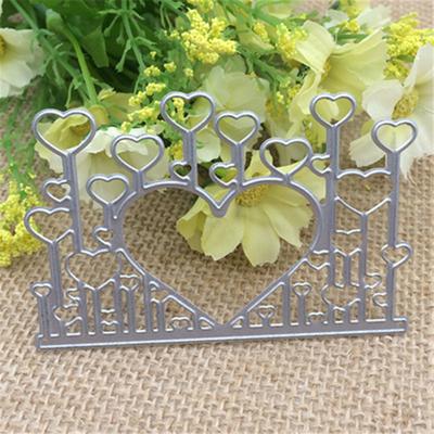 Hjärta Metall Cutting Dies Stencil Scrapbooking Fotoalbum Kort Papper Embossing Craft DIY