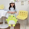 Entzückender grüner Nylon-Frosch-Rucksack für Kinder Jungen und Mädchen Atmungsaktive Träger