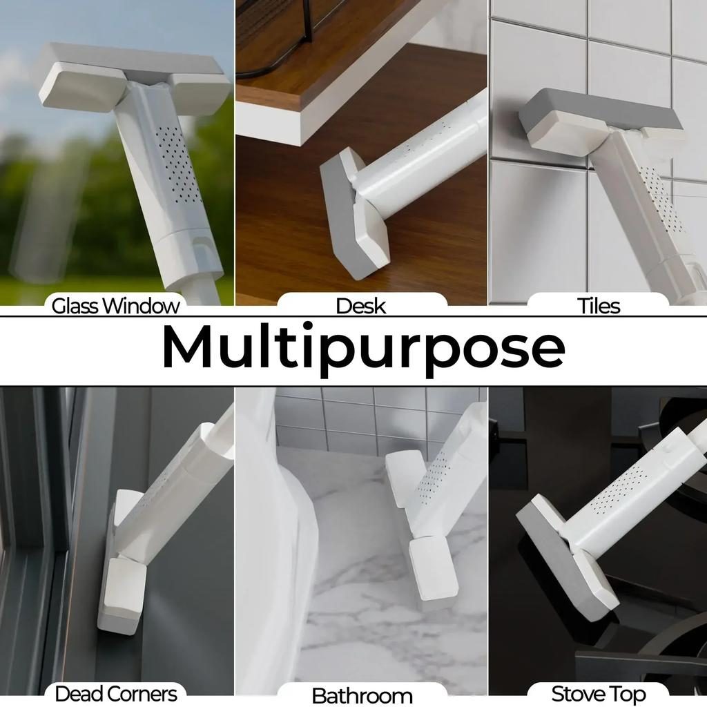 Portable Self-Squeezing Mini Mop Handheld Lazy Cleaning Tool Strong Absorbent Wet Dry Dual Function for Quick Easy Cleaning