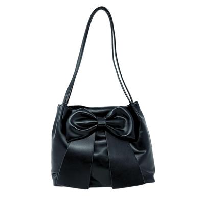 Bolso de Hombro PETITCHOU para Mujer con Cinta y Lazo, Perfecto para Fiestas, After-Parties, Vestidos y Ocasiones Formales, Aspecto Lujoso, PU Suave