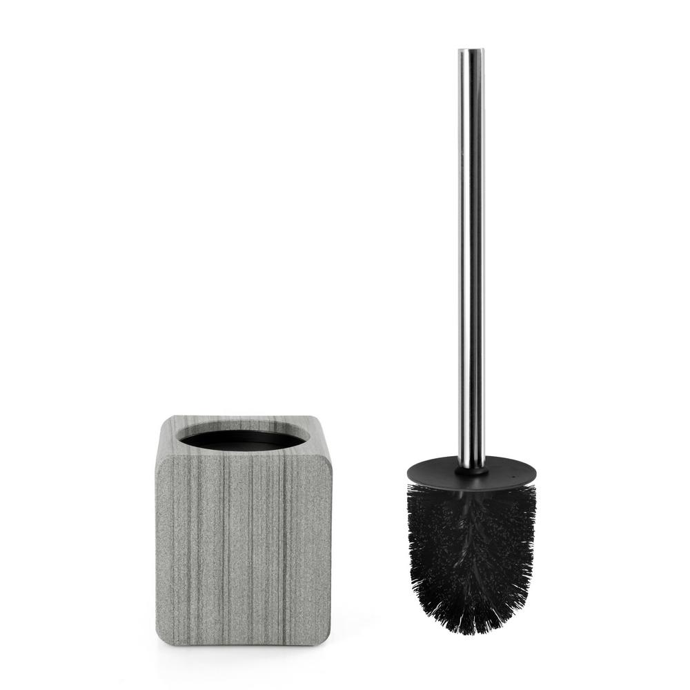 Q-BATH PREMIUM DECOR 1538 gray marble toilet brush
