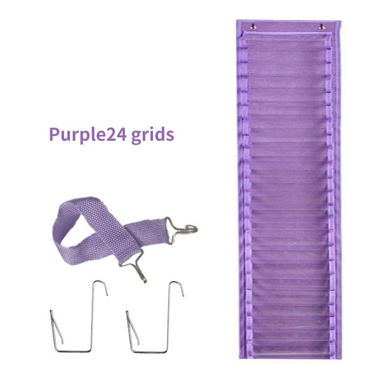 48 Fächer Vinyl Aufbewahrungshalter Hängebeutel Rollen Vinyl Aufbewahrungsregal Bastelvinyls Organizer Tasche Wandmontage Hinter der Tür Zimmer