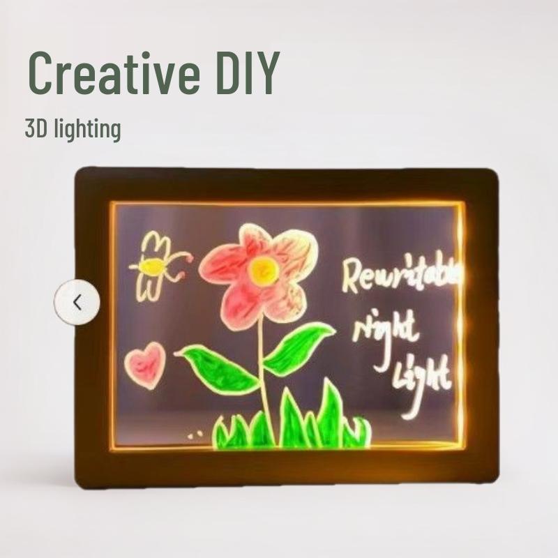 3D Photo Frame Pen Holder Night Light – Creative Graduation or Birthday Gift for Teachers and Classmates