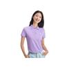 New MLB Base Logo Polo Shirts Women's Purple 3FPQ02023-07PPN