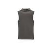 Spring New Women's Clothing Casual Stand Collar Cotton and Modal Blended T-shirt Sleeveless Tops 3641842