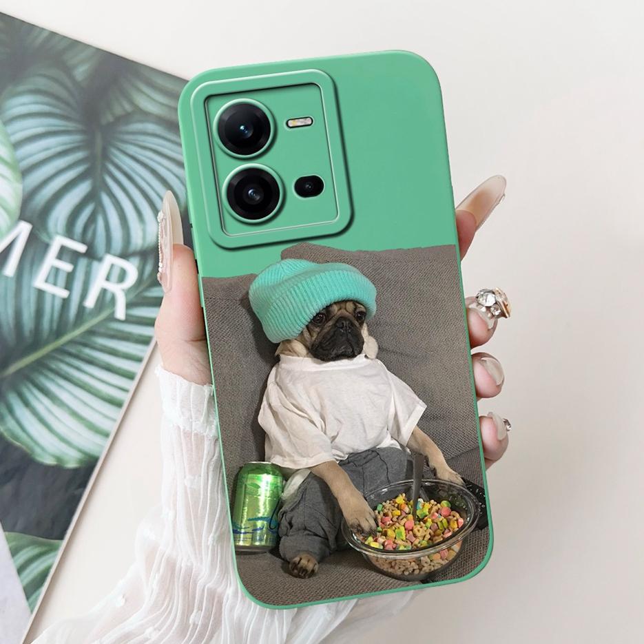 For Vivo V25 5G Case Vivo V25e V2201 V2202 Cute Dog Cartoon Cover Shockproof Phone Case For Vivo V25e V 25 E VivoV25 Soft Fundas