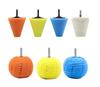 Tapered Car Detailing Kit: Polishing Wheel & Spherical Sponge Pads