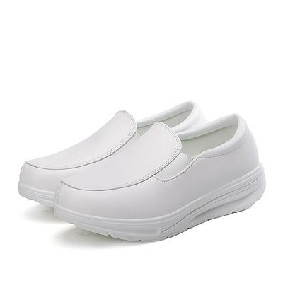 Plus Size Women Casual Shoes Height Increase Swing Shoes Wedges Sneakers Slip On Loafers Comfortable Nurse Work Shoes