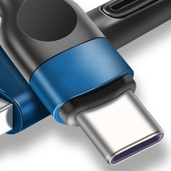 Data Cable Braided 5A Type-C Mobile Fast Charging Phone Data Cord Charger Wire