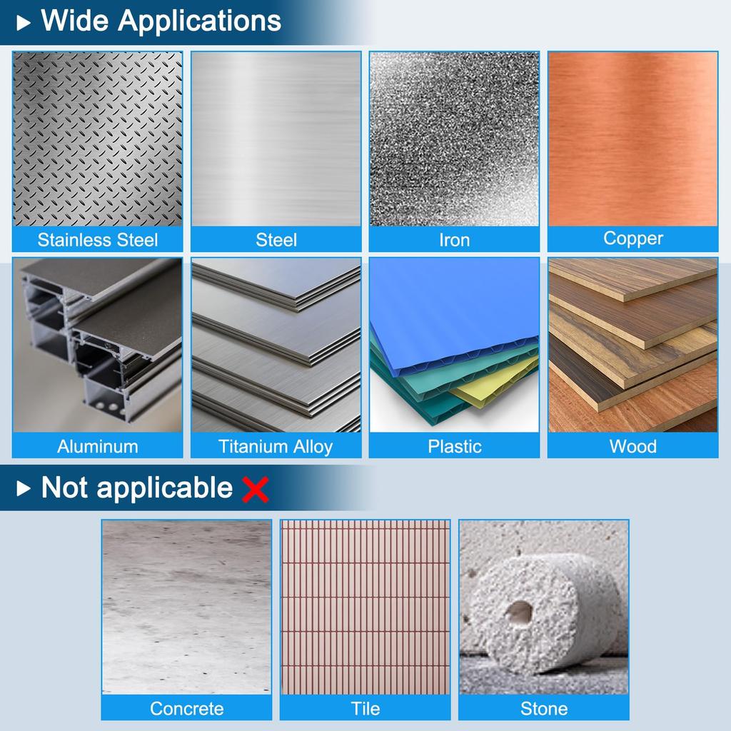 uxcell M35 High Speed Steel Cobalt Twist Drill Bit Set Quick Change Hex Shank Jobber Drill Bits for Zinc Alloy 6/8/10/12/13mm, 1/4" Metal, Steel,