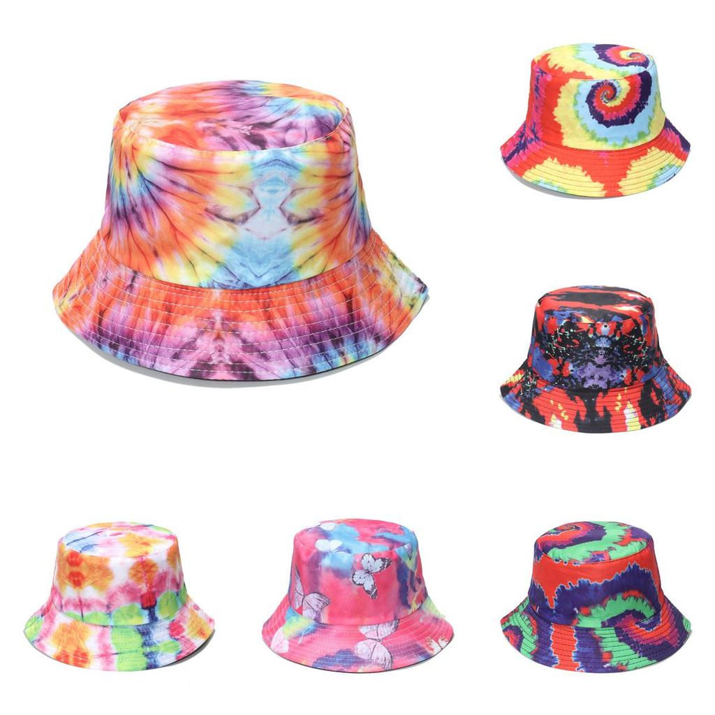 European American And Pot Hat 3d Color Printed Fisherman Hat Shade Sun Hat