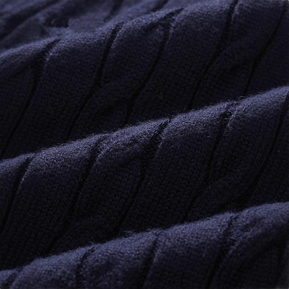 Women's Cable Knit Cardigan Long Sleeve Round Neck Button Front Solid Color