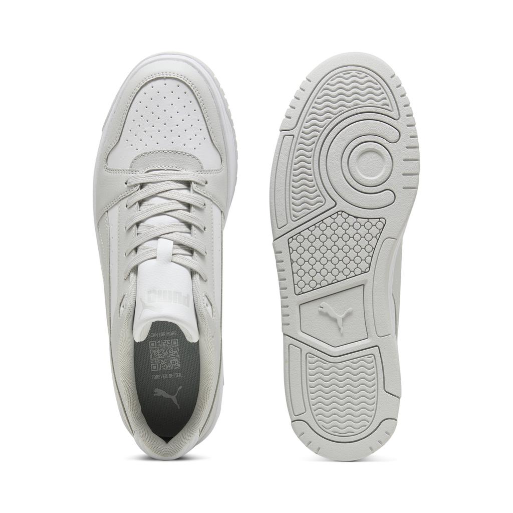 Puma Leather Rebound Slam Lo Comfortable Supportive Low-Top Sneakers Men Sneakers White 407169-04