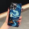 Van Gogh Starry Sky Oil Painting Soft Funda For iPhone 18 17 Pro 16 15 14 13 12 11 Pro Max Case 17 Plus 17E 16E 17Air Phone Cover