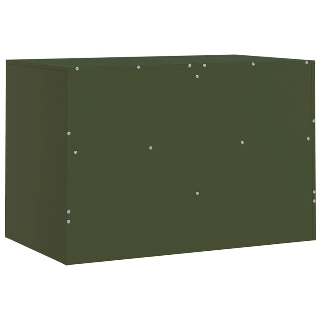 TV Cabinets 2 pcs Olive Green 67 x 39 x 44 cm Steel