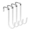 2pcs Metal Towel Hanging Rack Plastic Coating Shower Hanger New Coat Hanger  for Closet Organizer